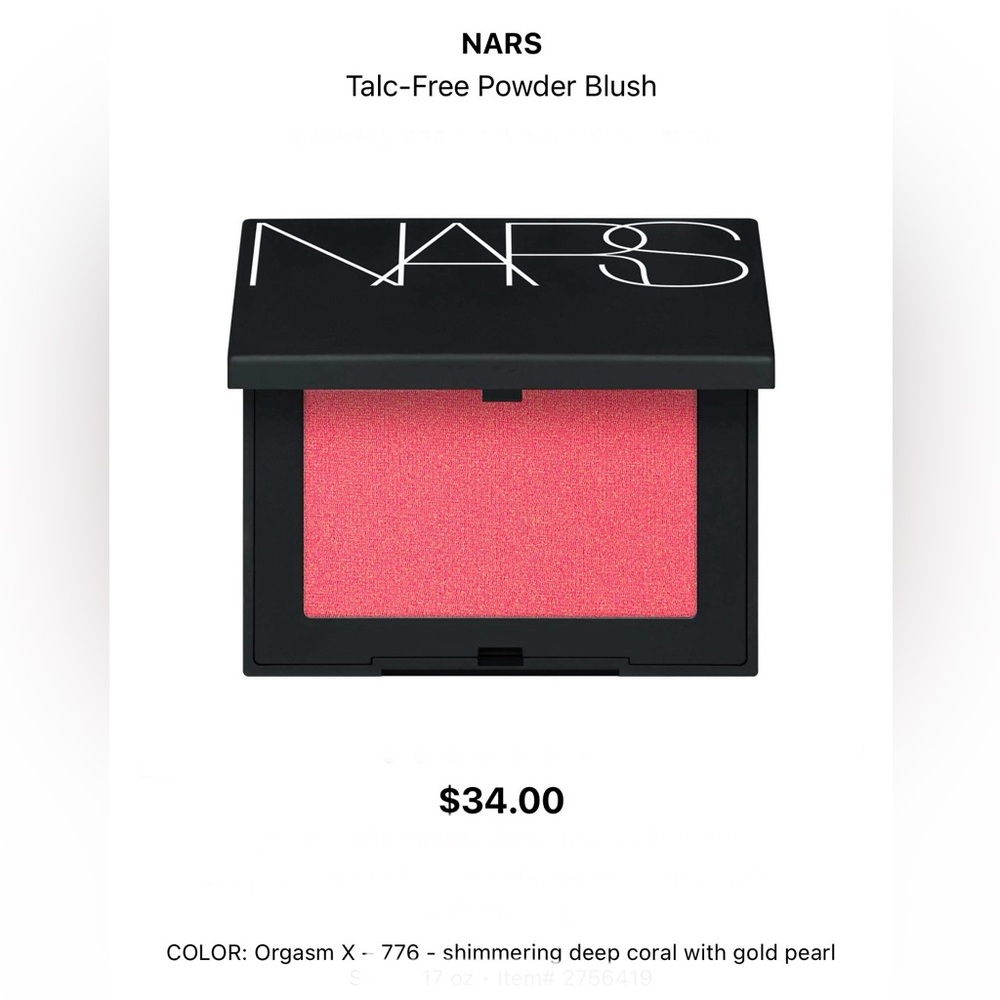NARS Blush - Orgasm X